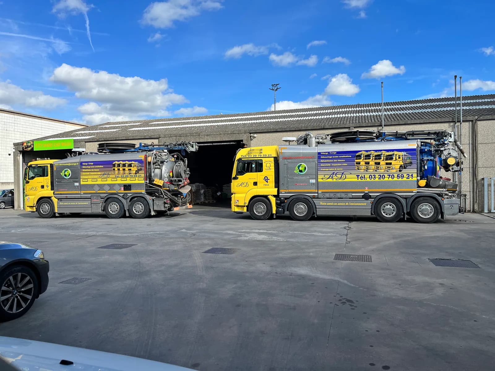 Flotte sur site