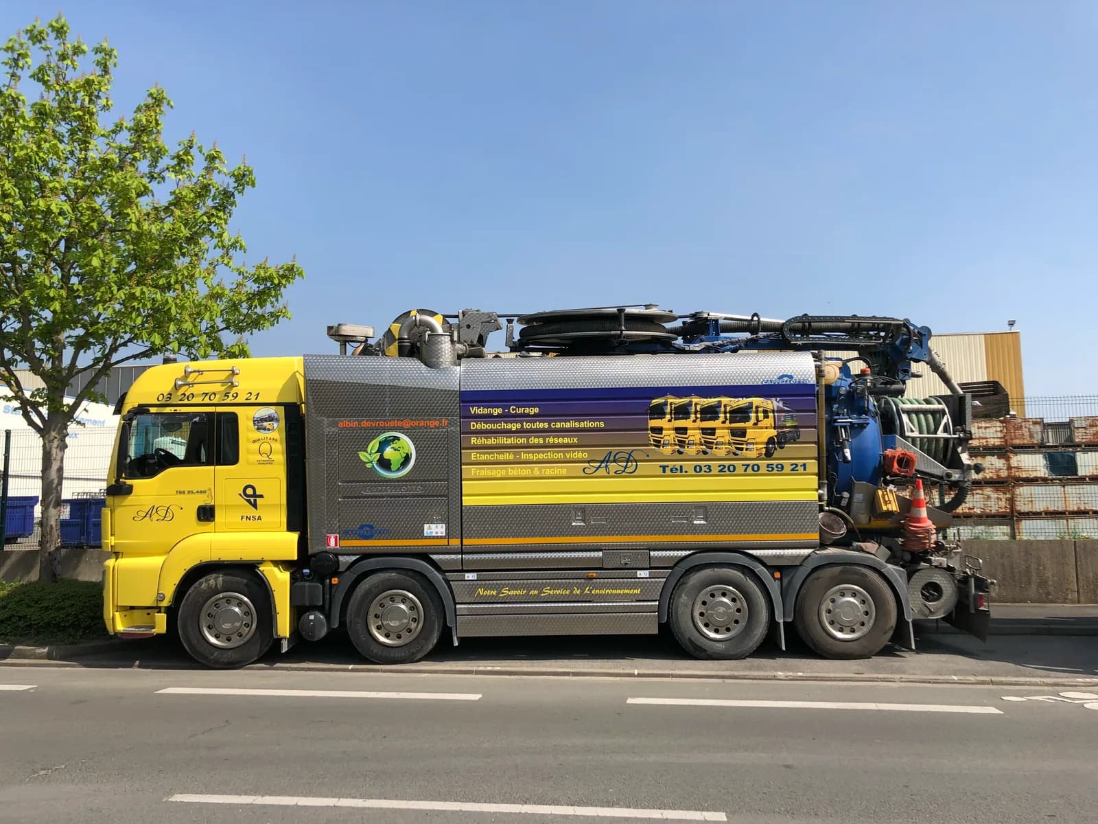 Camion sur chantier